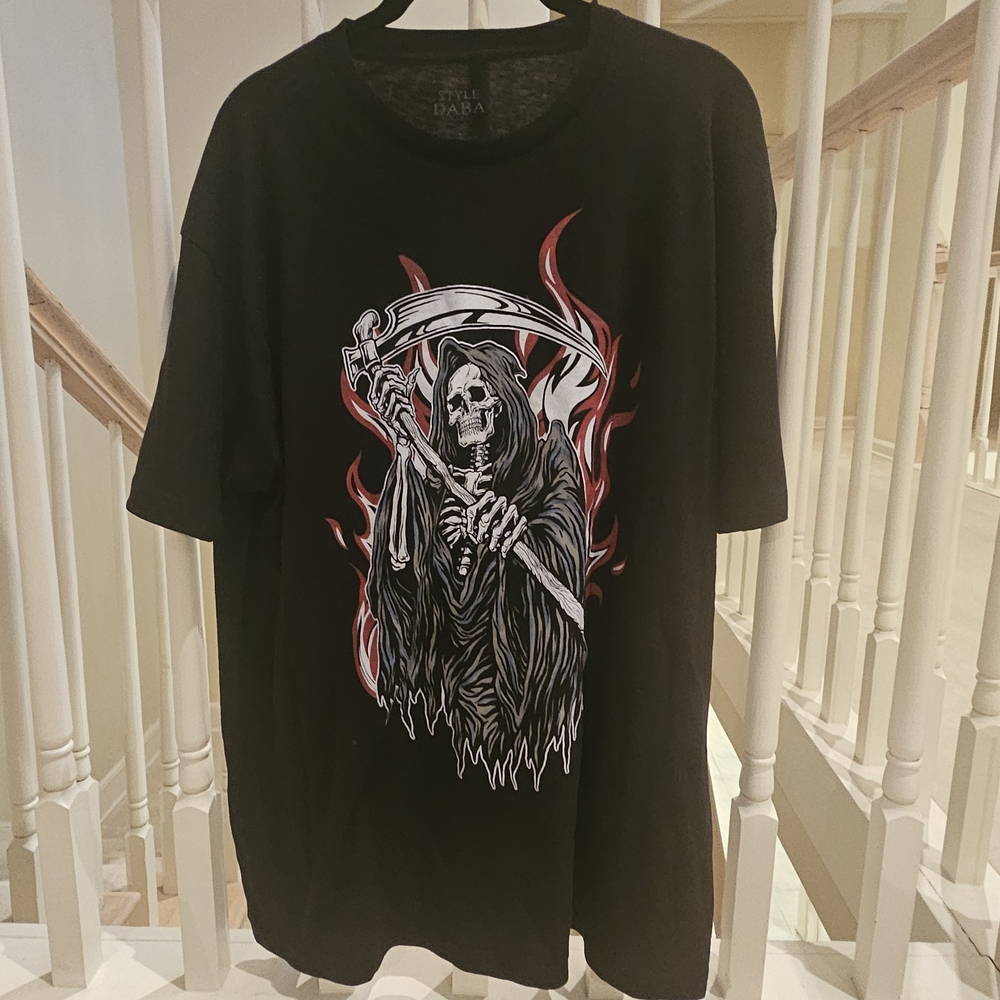 Black Grim Reaper Tee